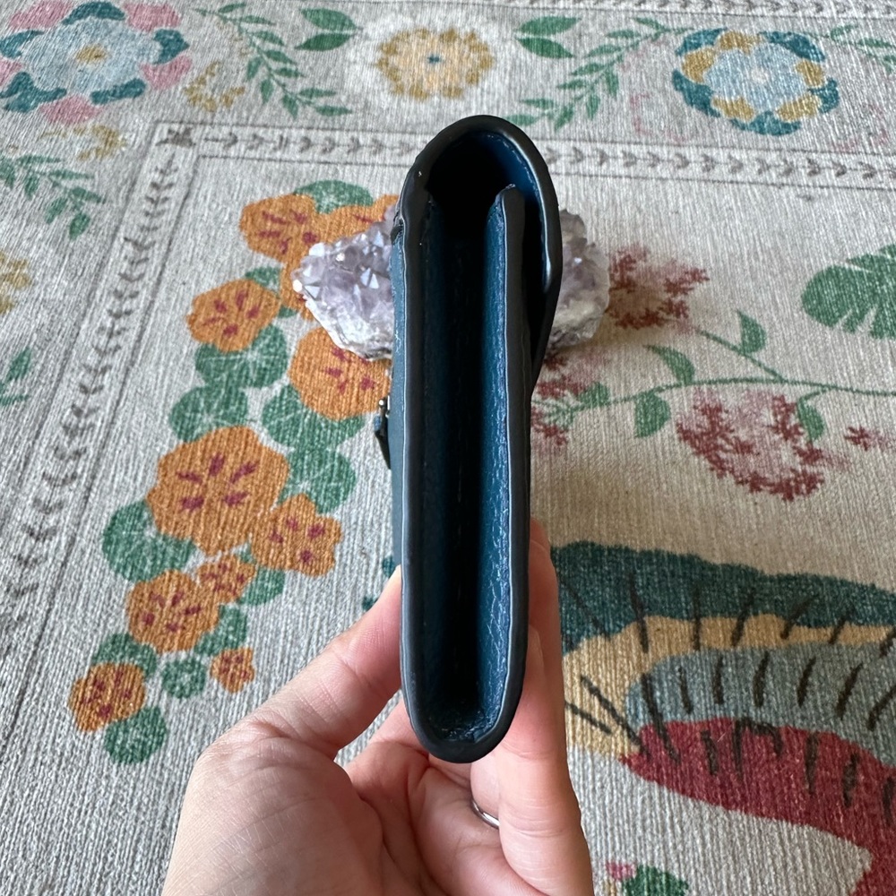 Coach Python Print Wallet -Navy Blue - image 4